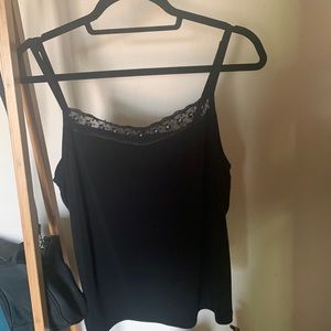 Lane Bryant lace beaded tank top